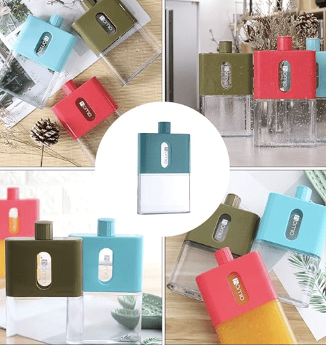 Hip Flask Flat Water Bottle 600ml A5 Travel Water Kettle Wine Pot Whiskey Bottle for Outdoor Sports Camping Gym Fitness - Image 3
